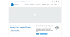 Desktop Screenshot of blue-scientific.com